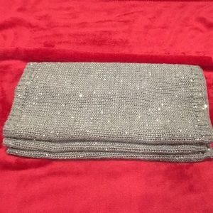 grey sequined infinity scarf
